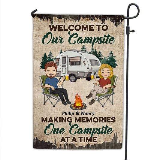 Happy Camper - Personalized Custom Flag