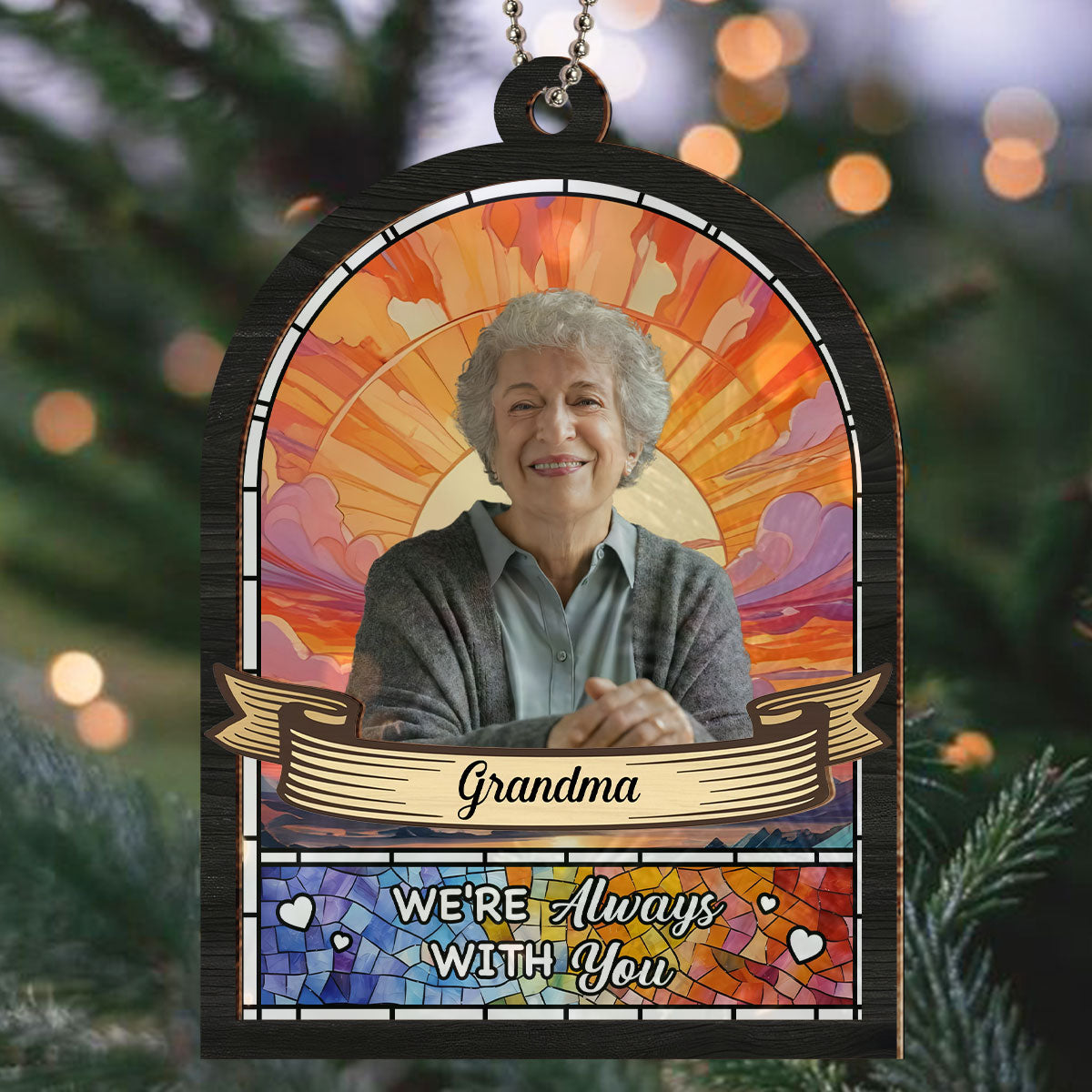 I Will Always Remember You - Personalized Custom Suncatcher Ornament