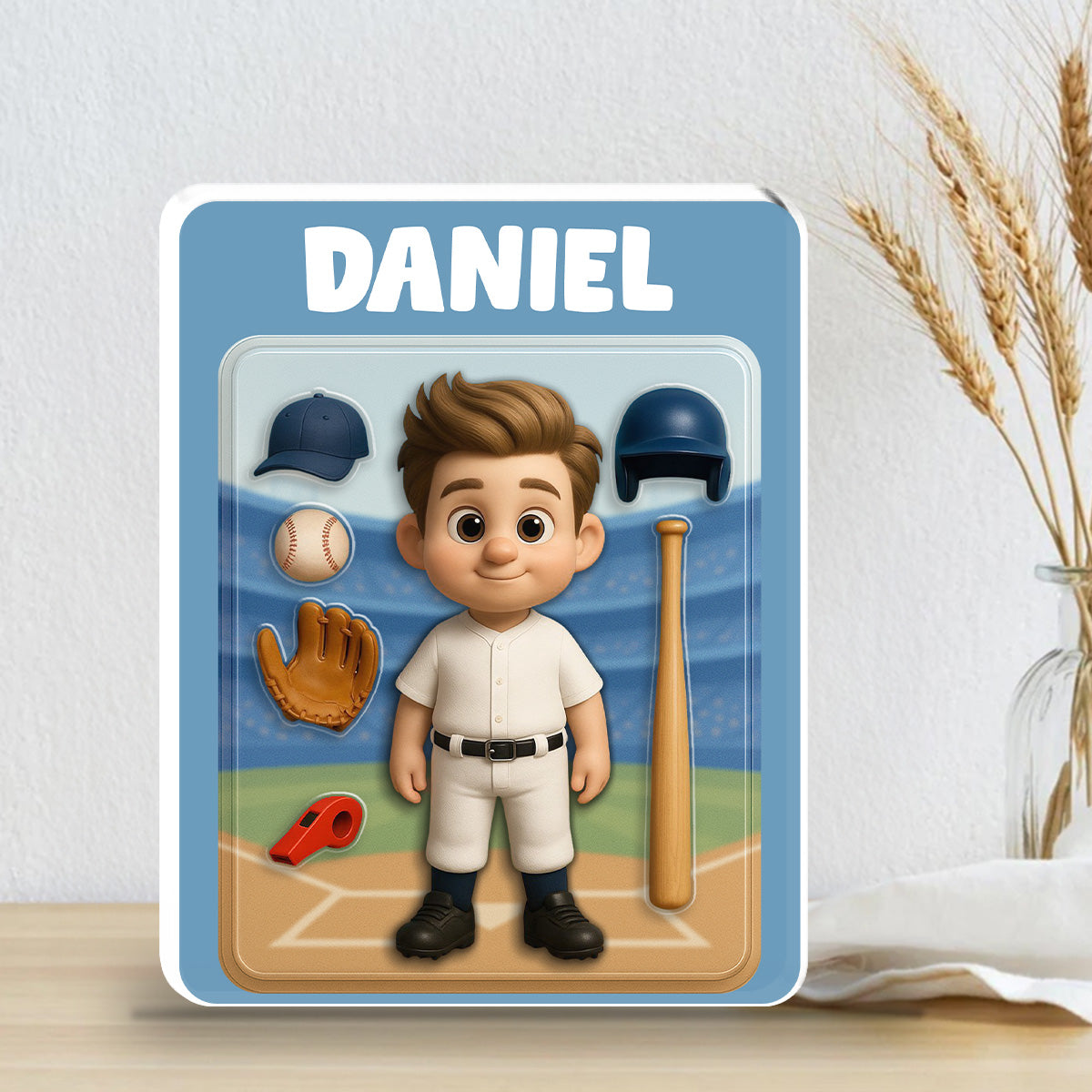 Baseball Kid - Personalized Custom Acrylic Plaque