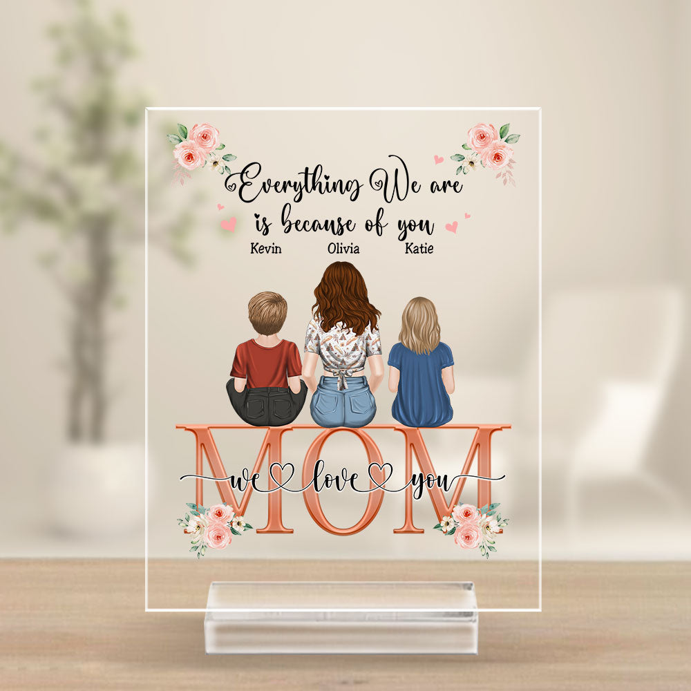 Everything I Am - Personalized Custom Acrylic Plaque With Base