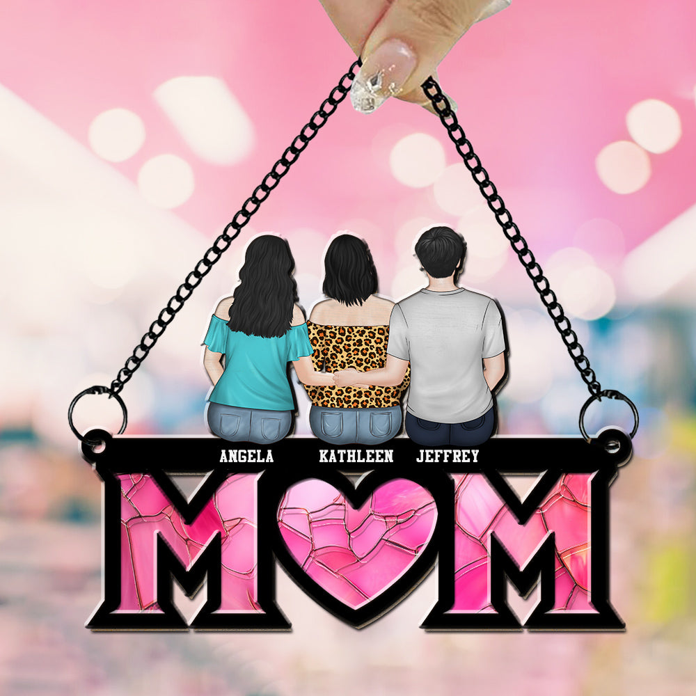 Mother And Daughter Bond - Personalized Custom Suncatcher