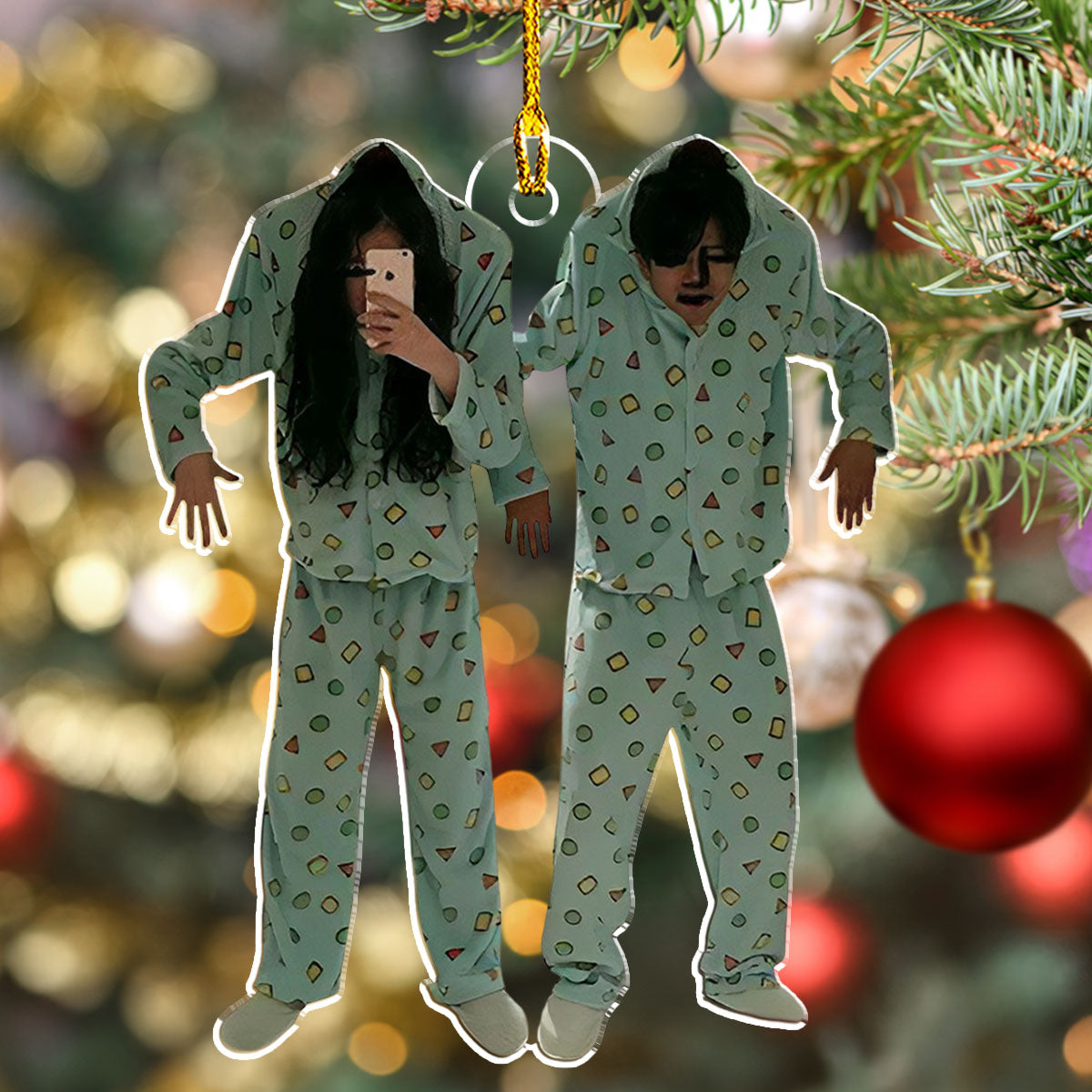 Funny Couple Moment - Personalized Custom Acrylic Ornament