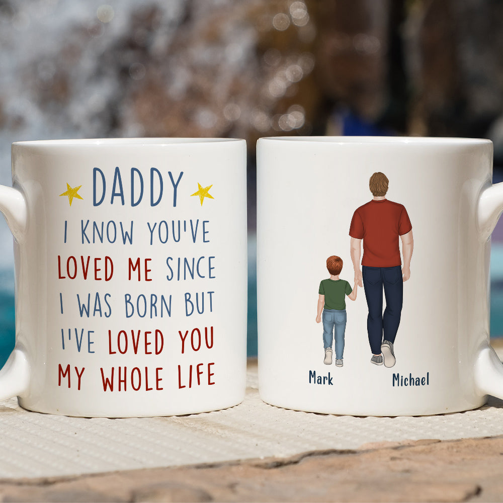 Love Between Dad And Kids - Personalized Custom Coffee Mug