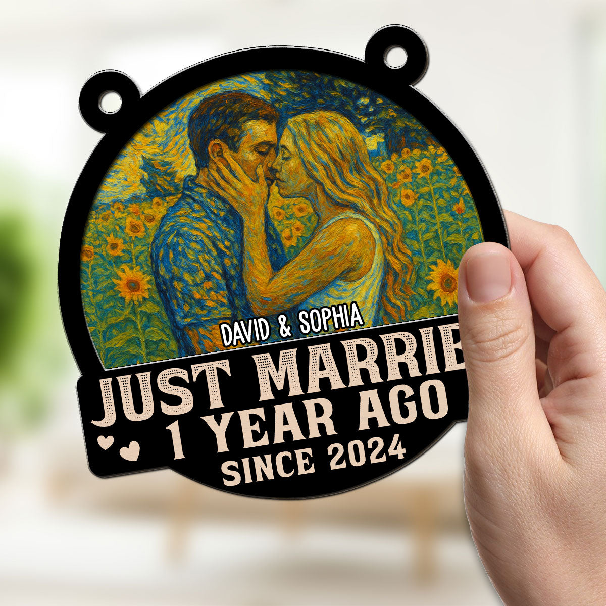 Forever Love Couple - Personalized Custom Suncatcher