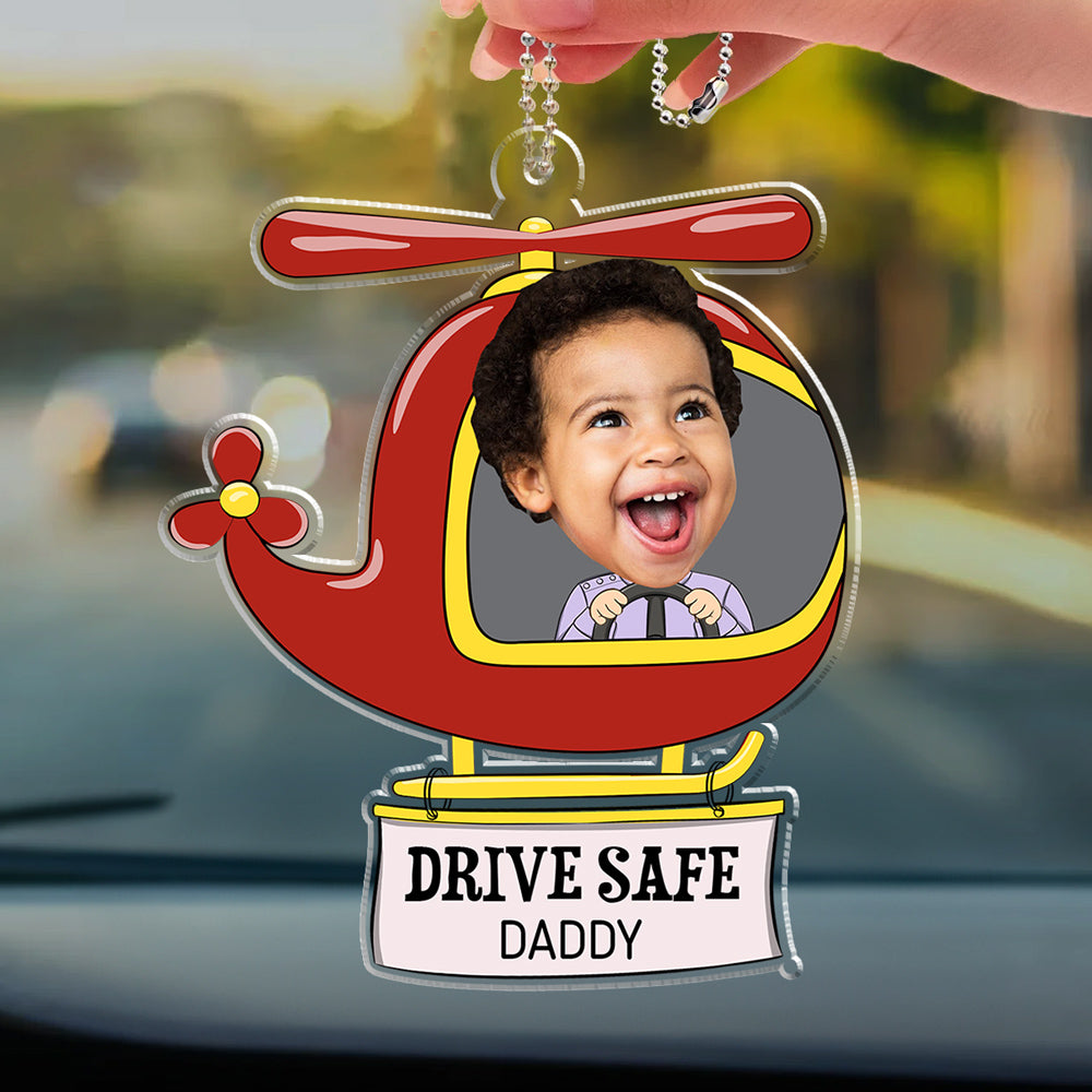 Custom Photo Plane Baby - Personalized Acrylic Car Ornament