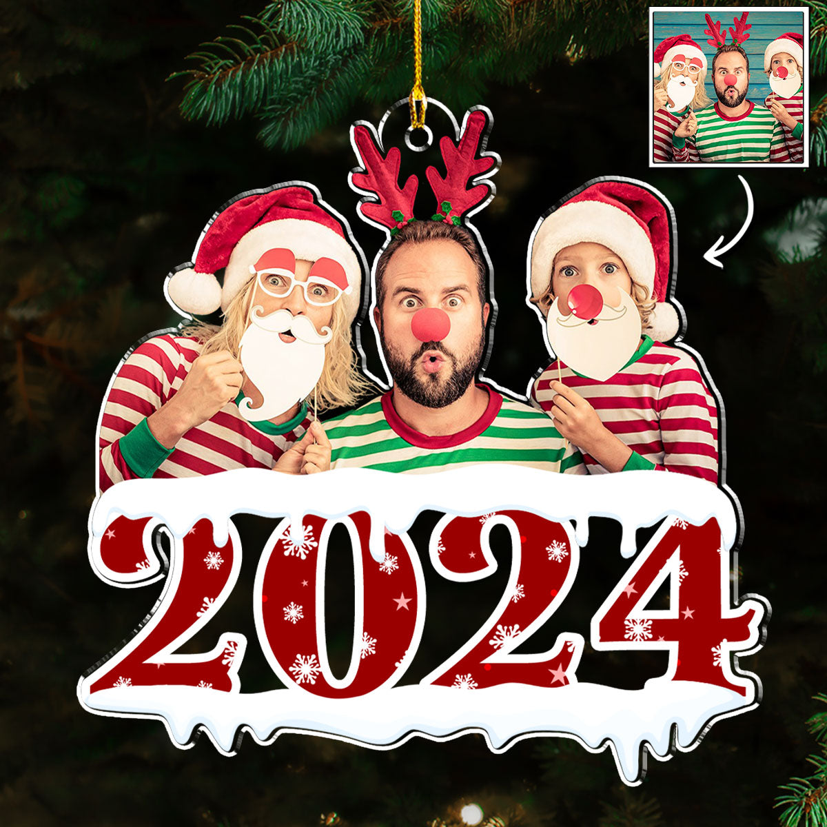 Cherished Family - Personalized Custom Acrylic Ornament