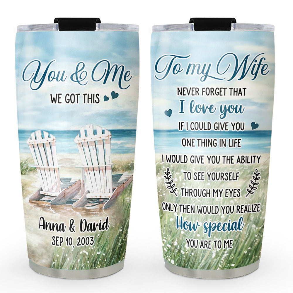 I Love You - Personalized Custom Tumbler