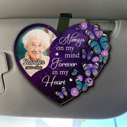 On My Mind - Personalized Custom Car Visor Clip