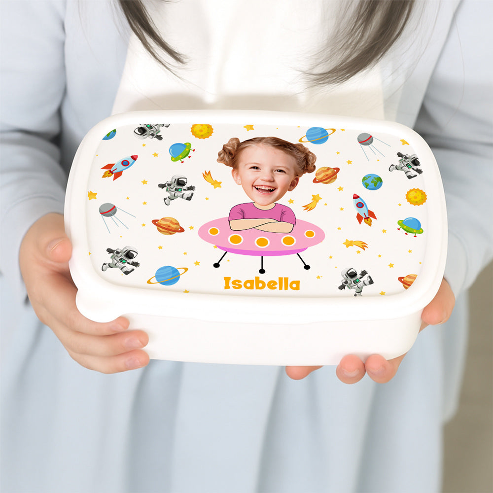 Astronaut In Space - Personalized Custom Lunch Box