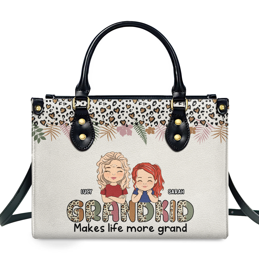 Makes Life More Grand - Personalized Custom Leather Bag