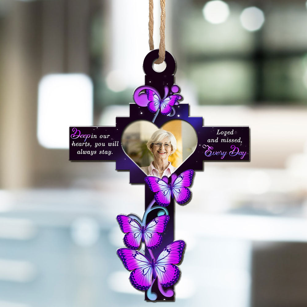 God Has You In His Arms - Personalized Custom Suncatcher