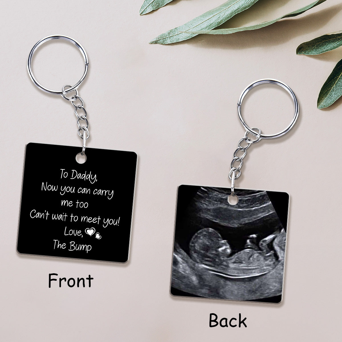 To Daddy Now You Can Carry Me Too - Personalized Custom Acrylic Keychain