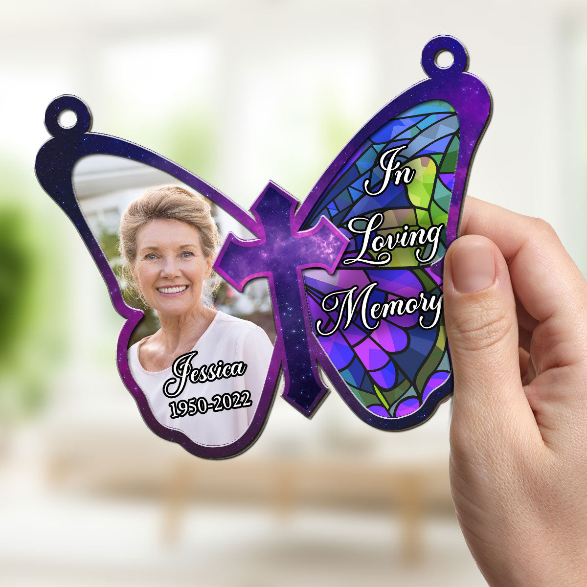 Butterfly Memorial - Personalized Custom Suncatcher