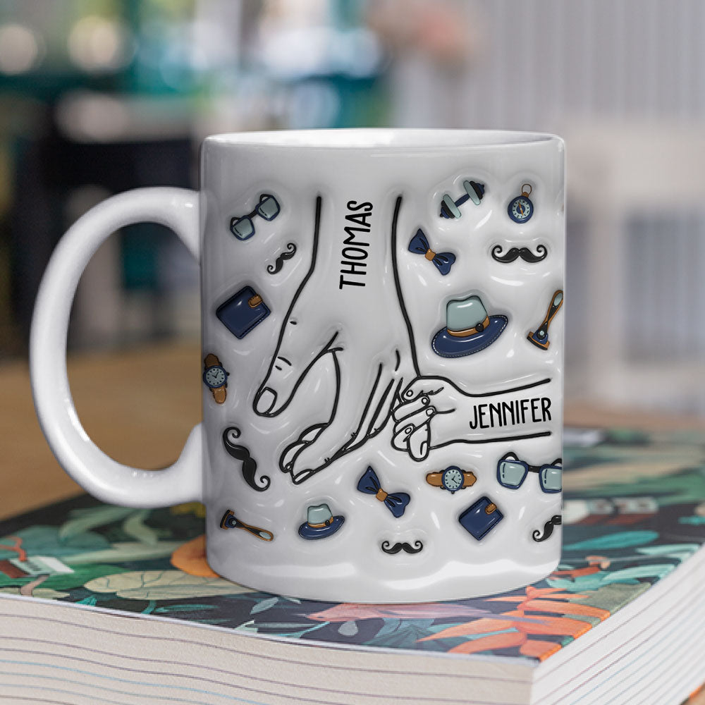 You Holding Hands - Personalized Custom 3D Inflated Effect Mug