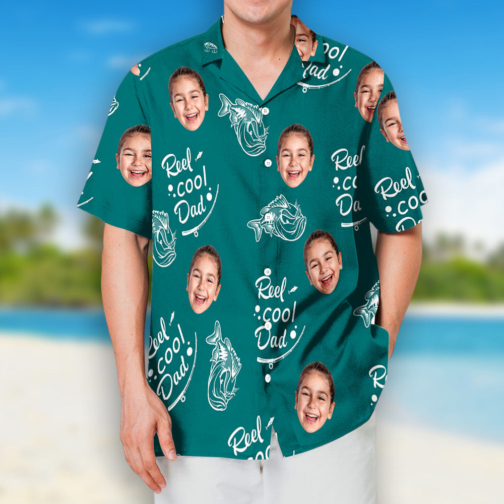 Reel Cool Papa - Personalized Custom Hawaiian Shirt