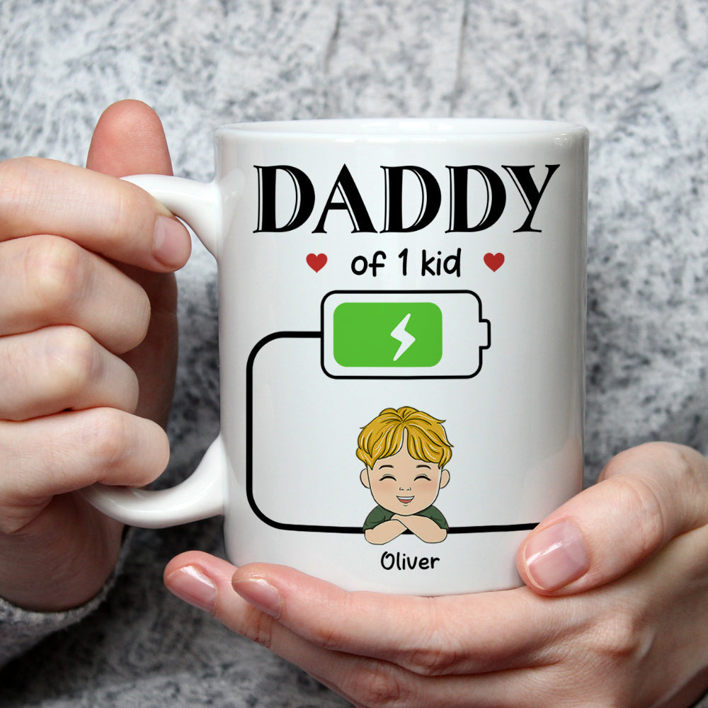 Daddy Of Kid - Personalized Custom Coffee Mug