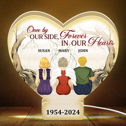 Once By Our Side - Personalized Custom Light Box