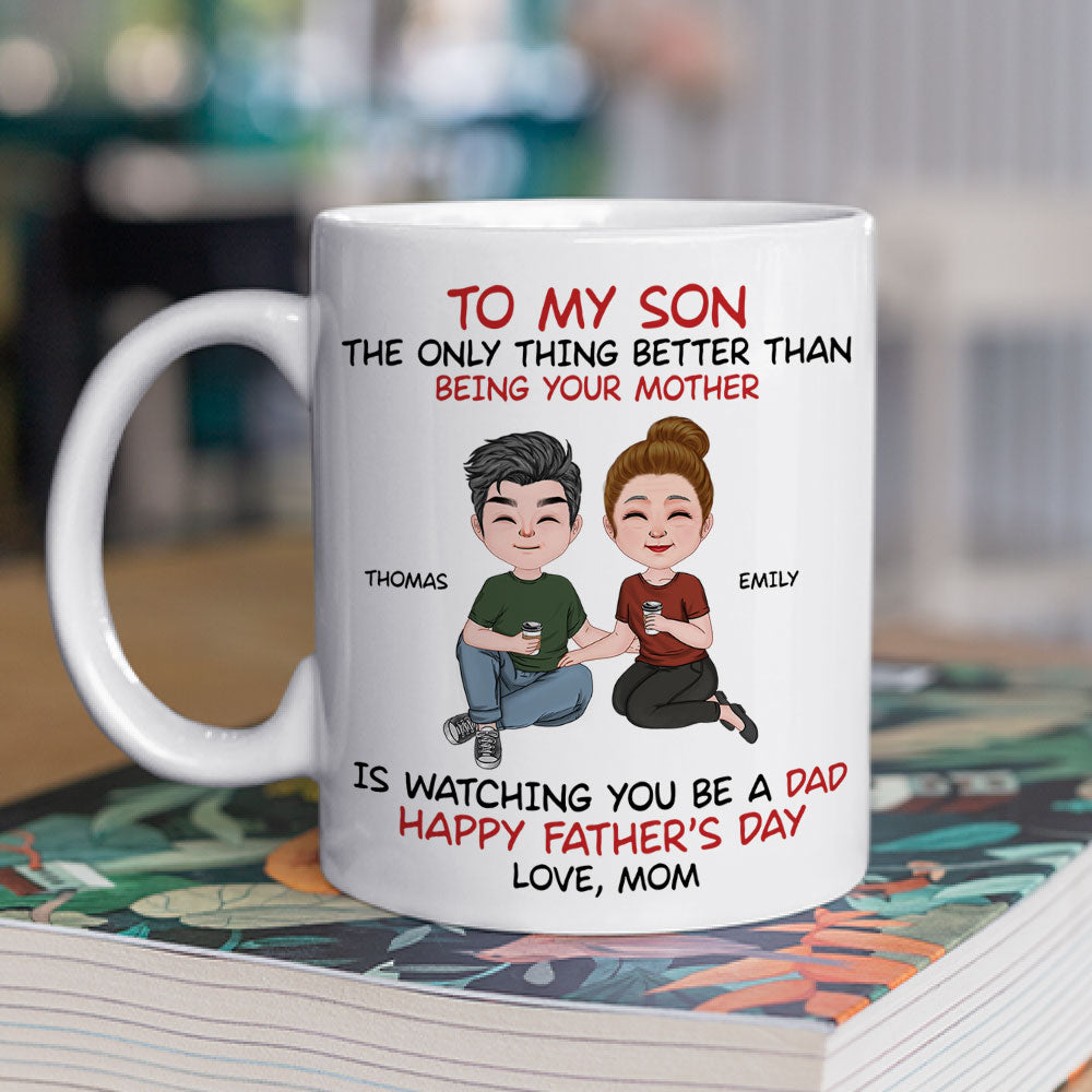 To My Son From Mom - Personalized Custom Coffee Mug