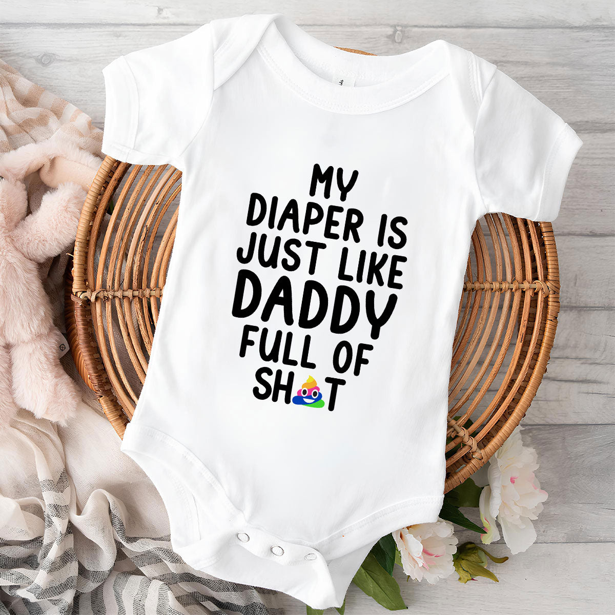 Full Of Sh!t - Personalized Custom Baby Onesie