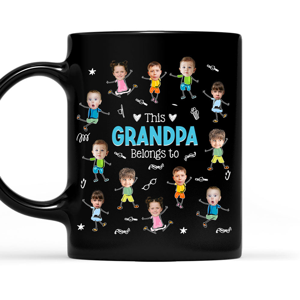 Grandpa This Belongs - Personalized Custom Coffee Mug