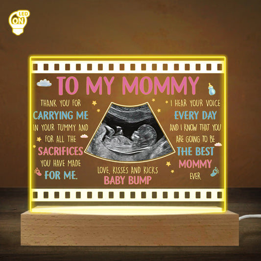 Custom Photo Thank You For Carrying Me - Personalized Custom LED Light