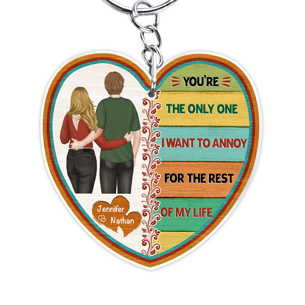 I Love You More - Personalized Custom Acrylic Keychain