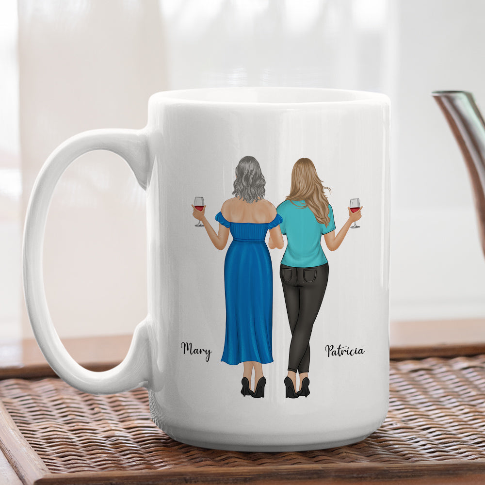 Like Mom Like Daughter Oh Crap - Personalized Custom Coffee Mug