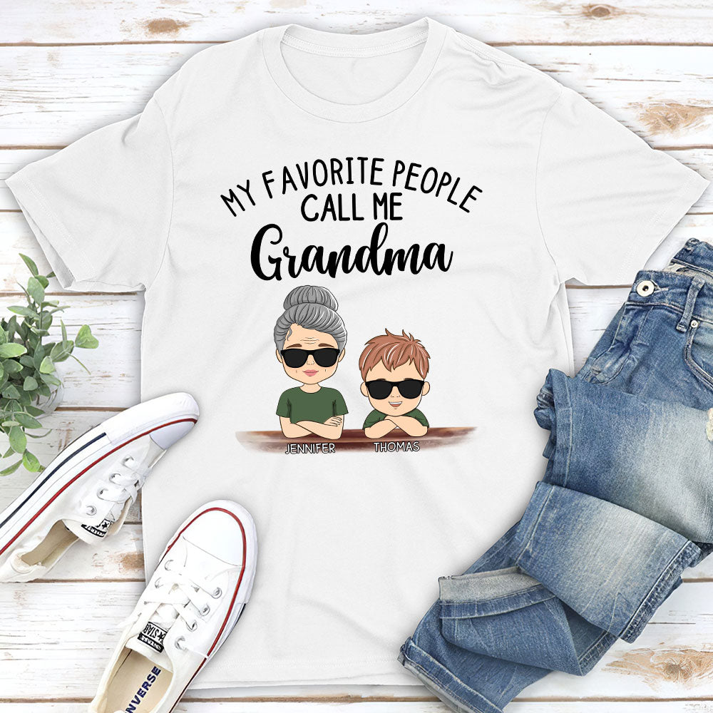 My Favorite People Call Me Granny - Personalized Custom Unisex T-shirt
