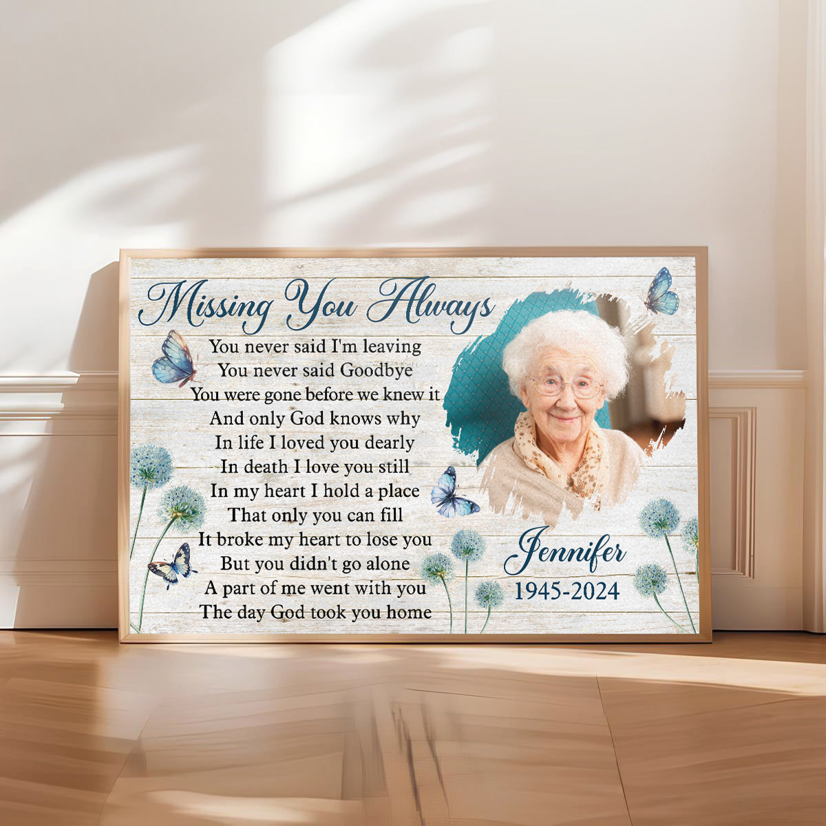 Missing You Always - Personalized Custom Poster