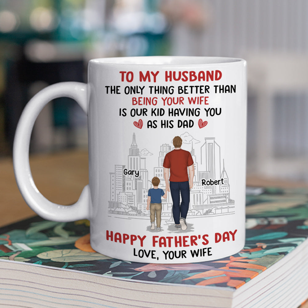 From Wife To Husband - Personalized Custom Coffee Mug
