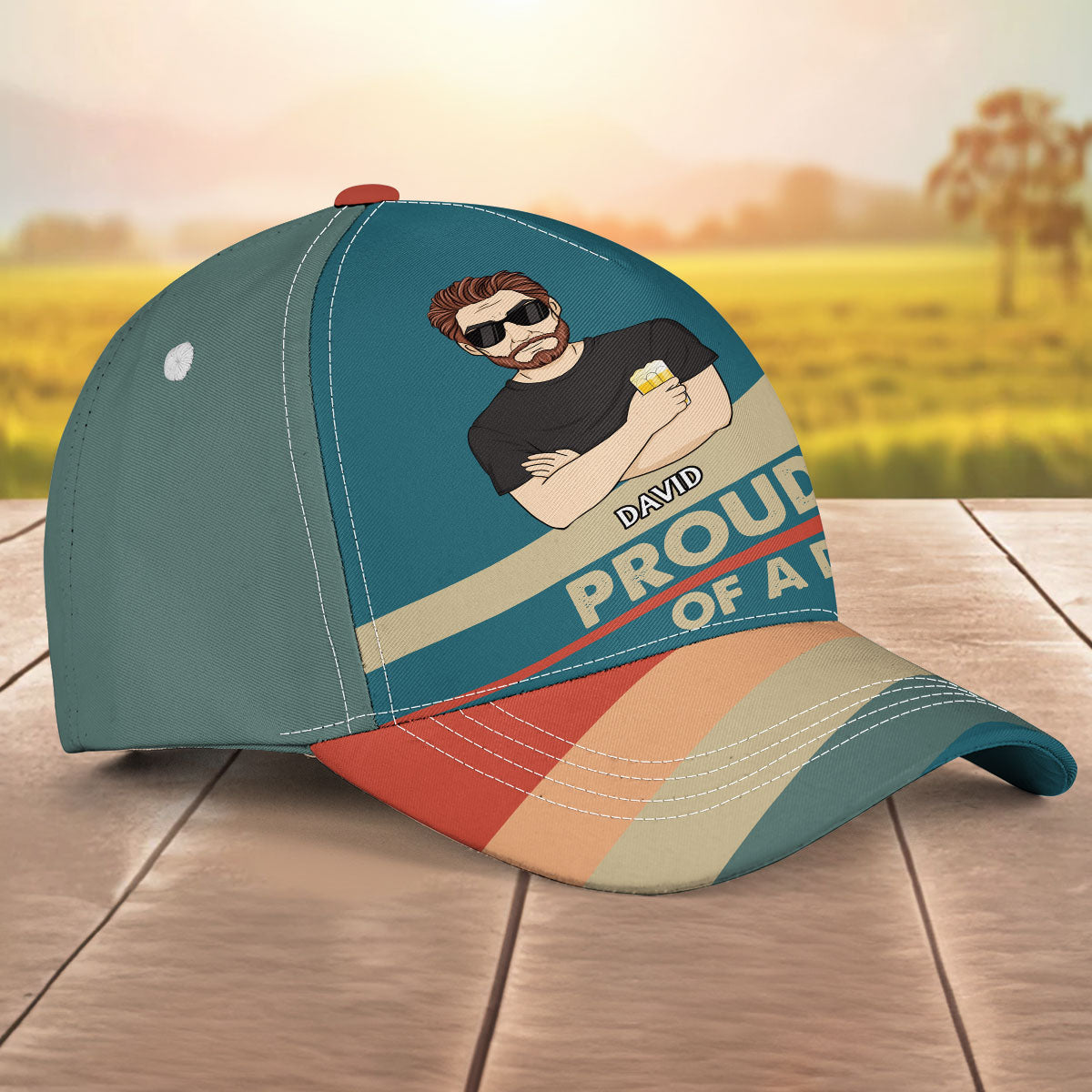 Proud Father - Personalized Classic Cap