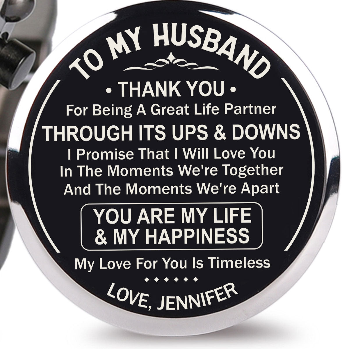 My Love For You Is Timeless - Personalized Engraved Wooden Watches GQ026