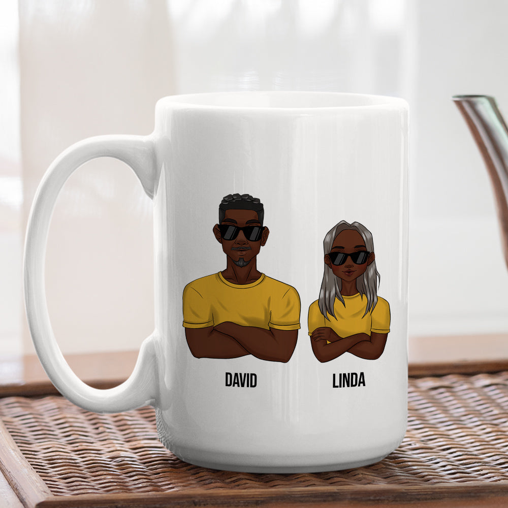 Dope Black Dad - Personalized Custom Coffee Mug