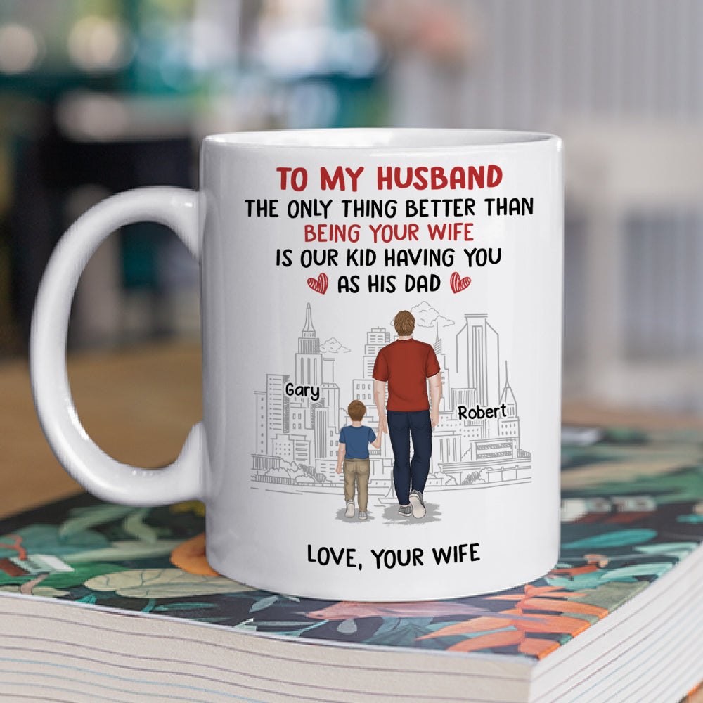 From Wife To Husband - Personalized Custom Coffee Mug