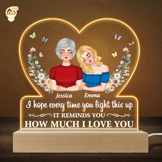 Remind How Much We Love You - Personalized Custom LED Light