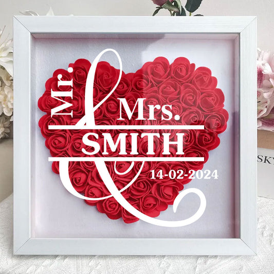 God Knew My Heart Needed You - Personalized Custom Flower Shadow Box