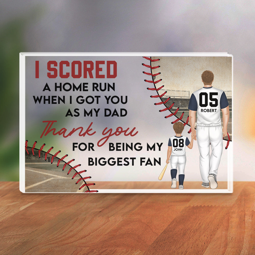 I Scored A Home Run - Personalized Custom Acrylic Plaque