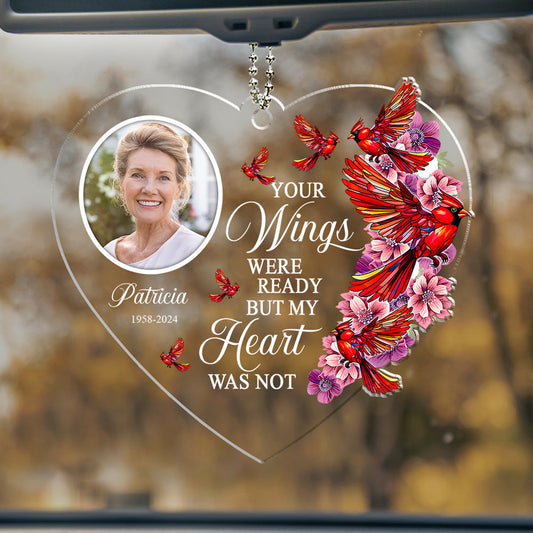 Hold You In My Heart - Personalized Acrylic Car Ornament