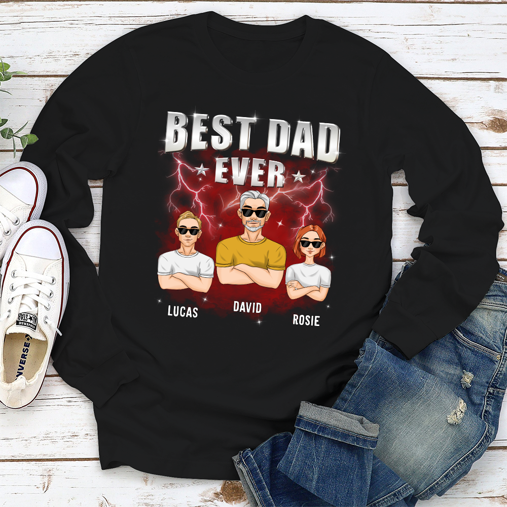 Best Dad Ever Version 2 - Personalized Custom Shirt