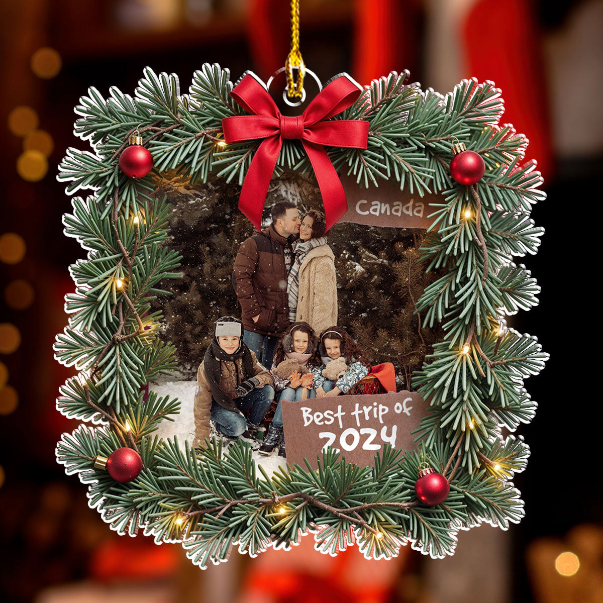 Best Trip Ever - Personalized Custom Acrylic Ornament
