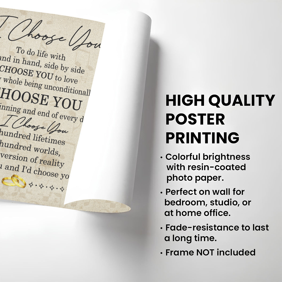 I Choose You - Personalized Custom Poster