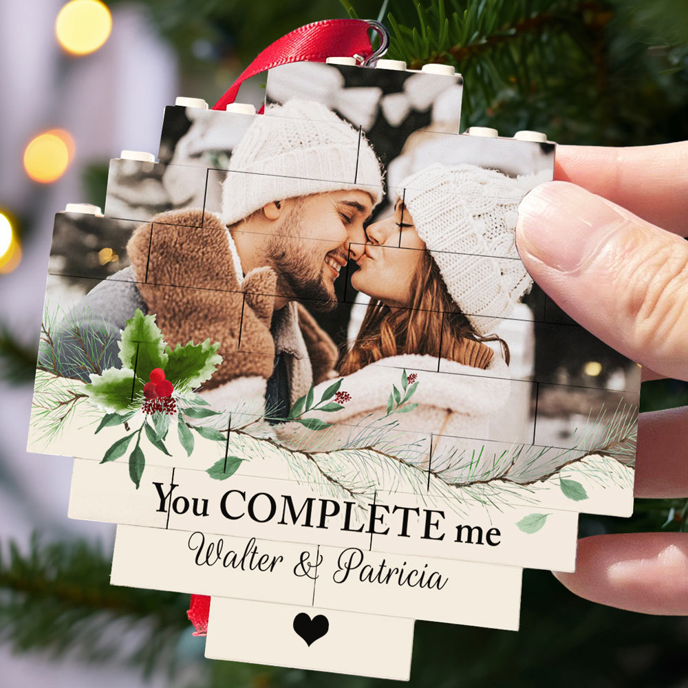 You Complete Me - Personalized Custom Puzzle Ornament
