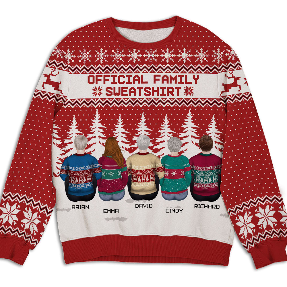 Family Sweatshirt - Personalized Custom All-Over-Print Sweatshirt