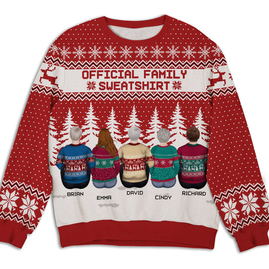 Family Sweatshirt - Personalized Custom All-Over-Print Sweatshirt