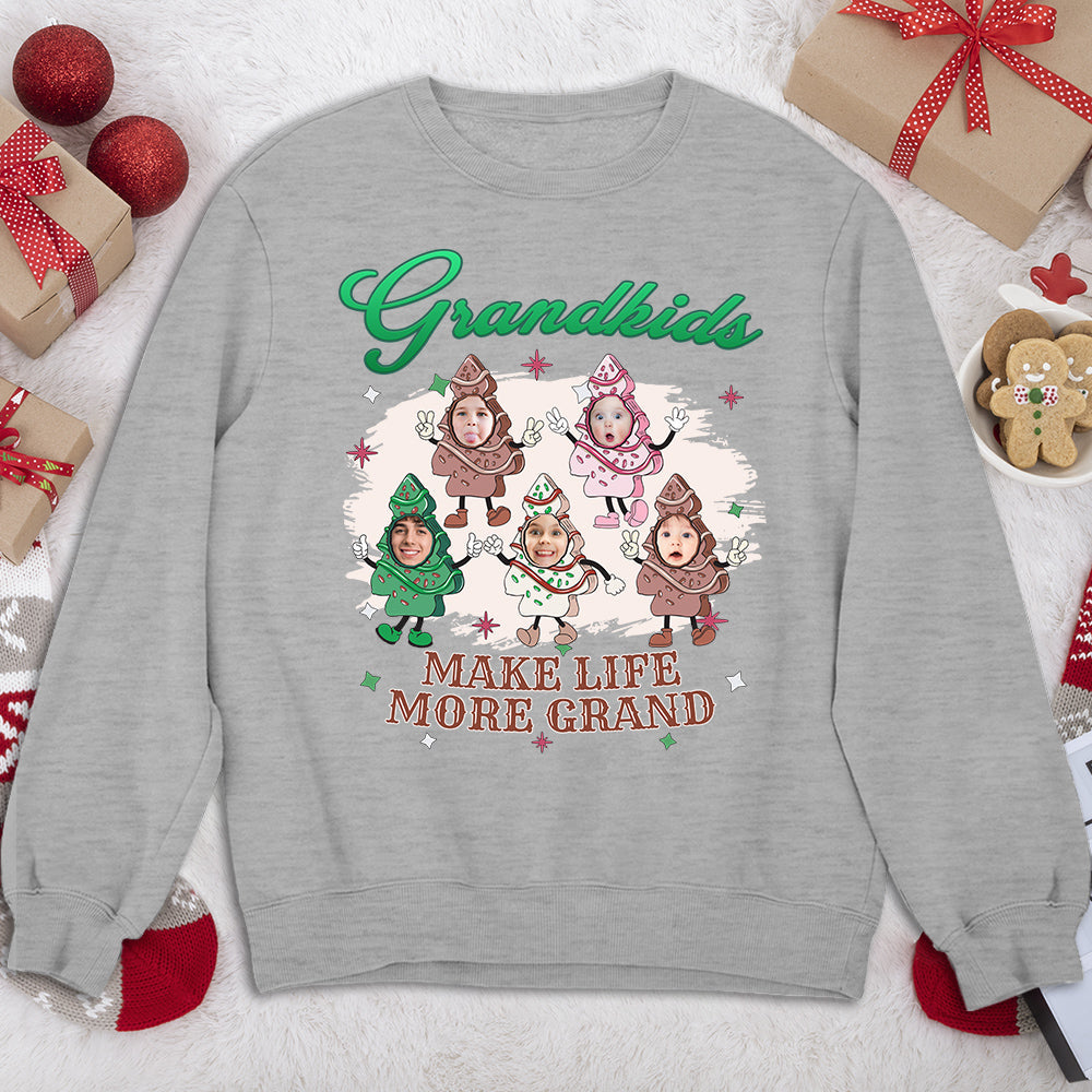 Grandkid Christmas Cake - Personalized Custom Shirt