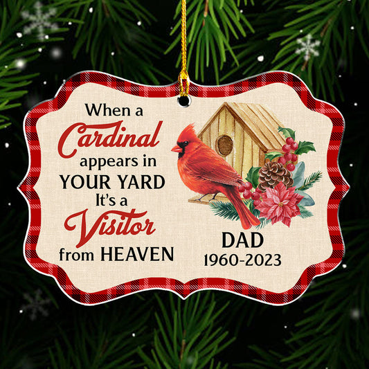 Cardinal Christmas Ornament - Personalized Custom Acrylic Ornament