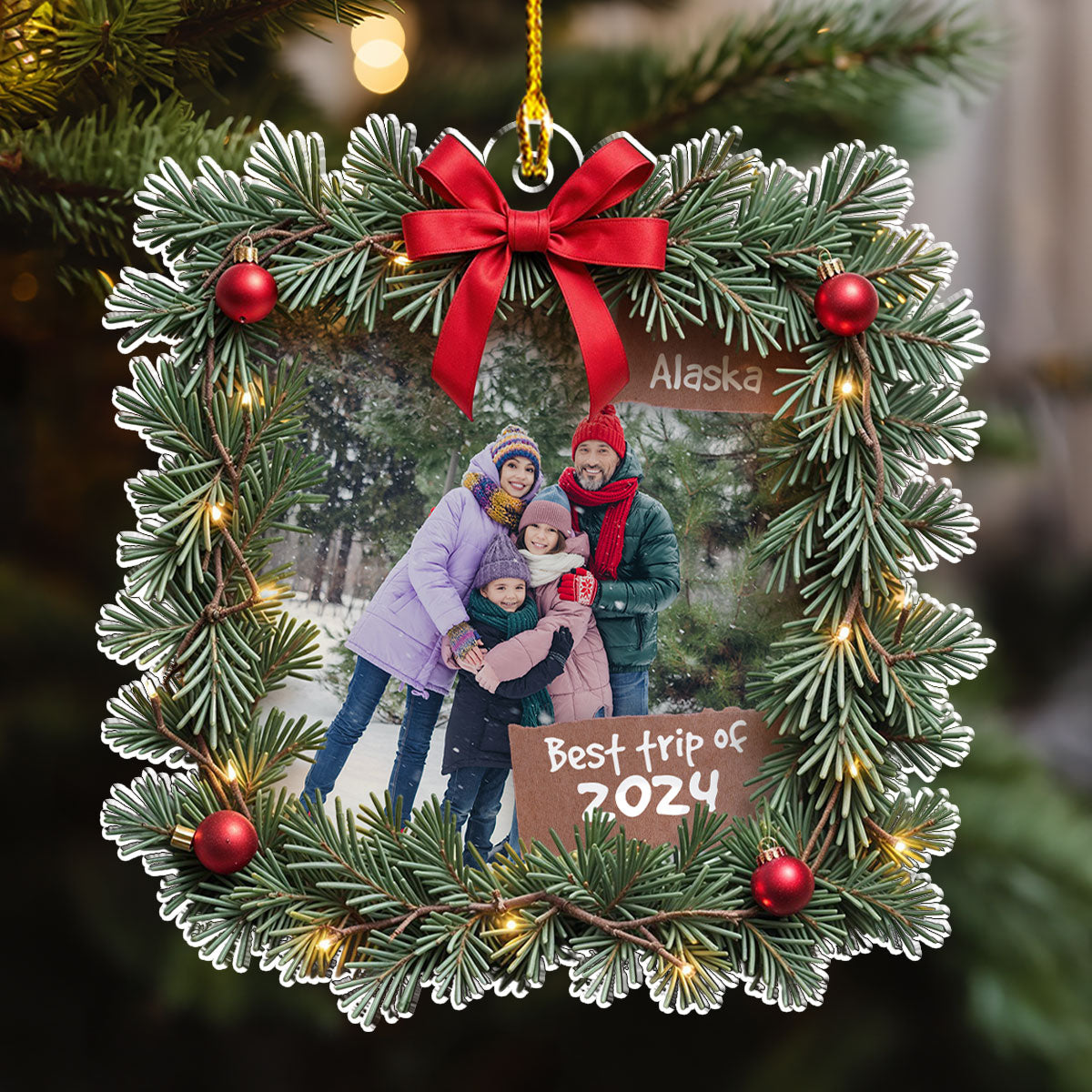 Best Trip Ever - Personalized Custom Acrylic Ornament
