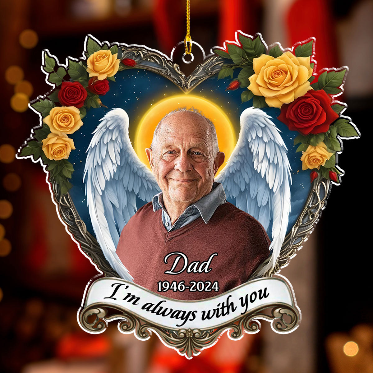 Forever Beside You - Personalized Custom Acrylic Ornament