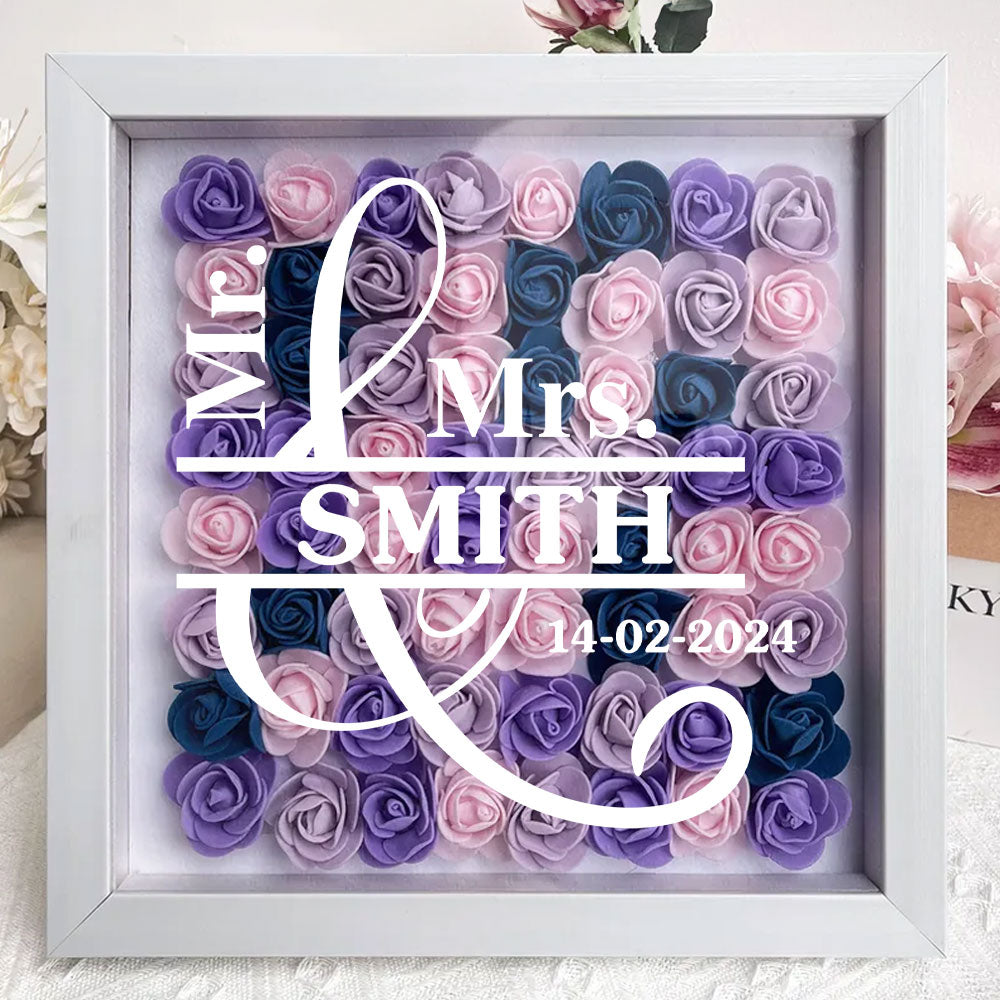 God Knew My Heart Needed You - Personalized Custom Flower Shadow Box