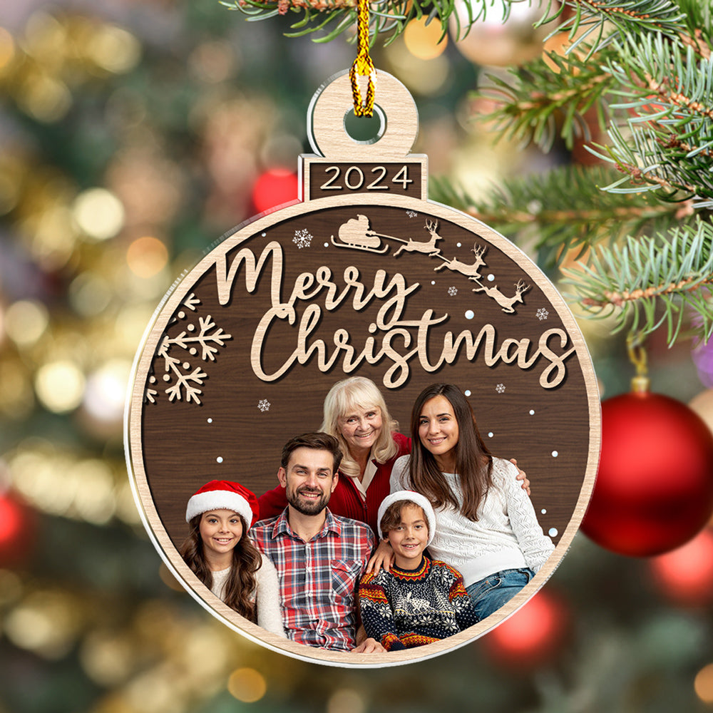 Holiday Heart - Personalized Custom Acrylic Ornament